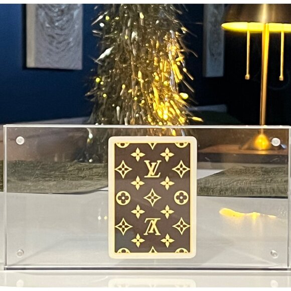 Louis Vuitton Monogram JOKER playing card in Brown and Tan/Cream - Picture 1 of 9